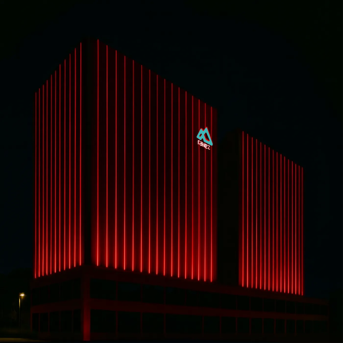 RAKEZ LED facade illuminated