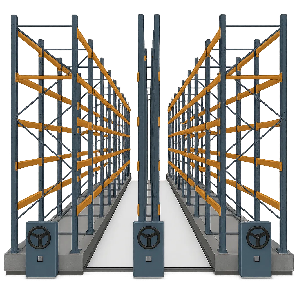 Mobile compact racking system