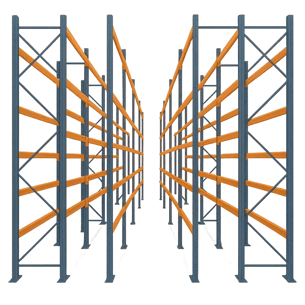 Professional warehouse racking setup