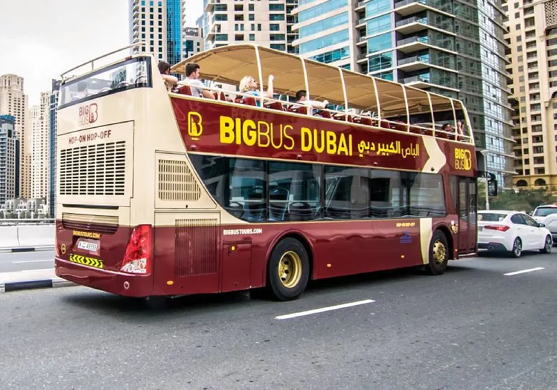 Big Bus Dubai vehicle wrap